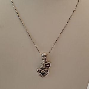 Brighton double heart necklace